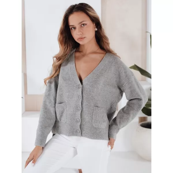  Damen Cardigan DSTREET MY2509 DUNKELGRAU 