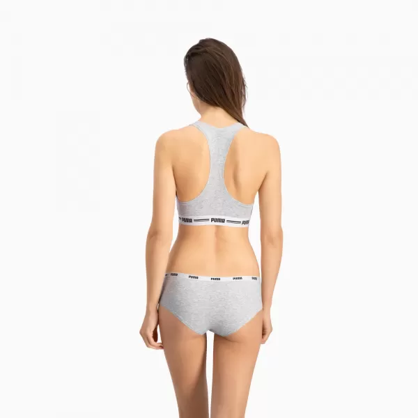  Höschen PUMA WOMEN HIPSTER 2P PACK 90785205 GRAU/GRAU 