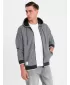 Herren -Sweatshirt OMBRE OM-SSZP-0210 SCHWARZ