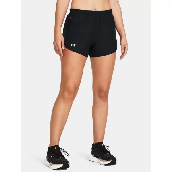  Damen-Shorts UNDER ARMOUR UA FLY BY 3'' SHORTS 1382438-001 SCHWARZ 