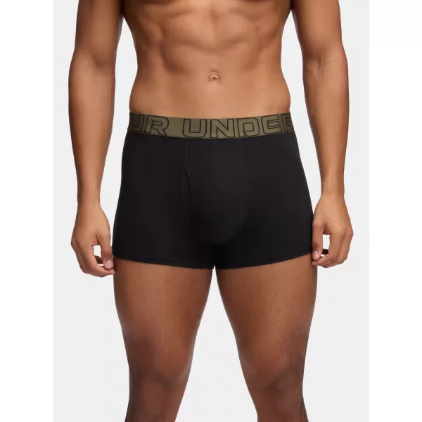  Herren-Boxershorts UNDER ARMOUR M UA PERF COTTON (3KS) 1383891-005 SCHWARZ MIT MARINEBLAU VON 