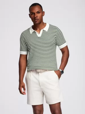 Herren t -Shirt OMBRE OM-POSS-0161 WEIß UND OLIV