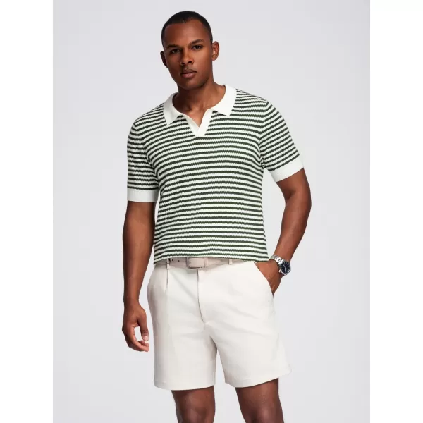  Herren t -Shirt OMBRE OM-POSS-0161 WEIß UND OLIV 