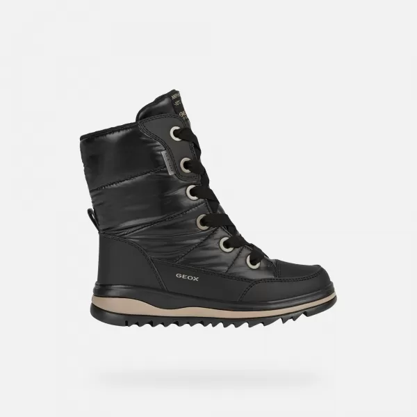  Winterstiefel für Mädchen GEOX ADELHIDE AB J16EWA0LVBCC9999 SCHWARZ 