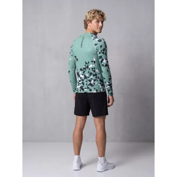  Hochwertiges funktionelles Kompressionsshirt für Herren ALTISPORT VOJ/ALM108TR03 MILITÄR 
