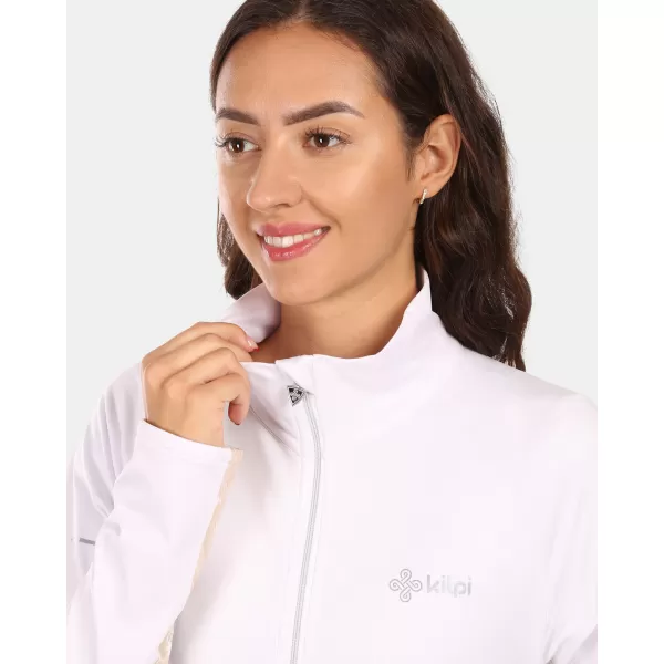  Fleece-Sweatshirt für Damen KILPI JUNIE-W ZL0207KI WEIß 