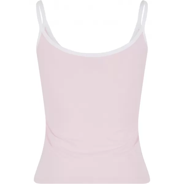  Damen-Tanktop URBAN CLASSICS TB7485A ERRÖTETES ROSA/WEIß/WEIß/SCHWARZ 