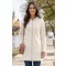 Premium-Fleece-Sweatshirt für Damen ALTISPORT LIALA BÍLÁ/KRÉMOVÁ WEIß