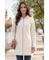 Premium-Fleece-Sweatshirt für Damen ALTISPORT LIALA BÍLÁ/KRÉMOVÁ WEIß