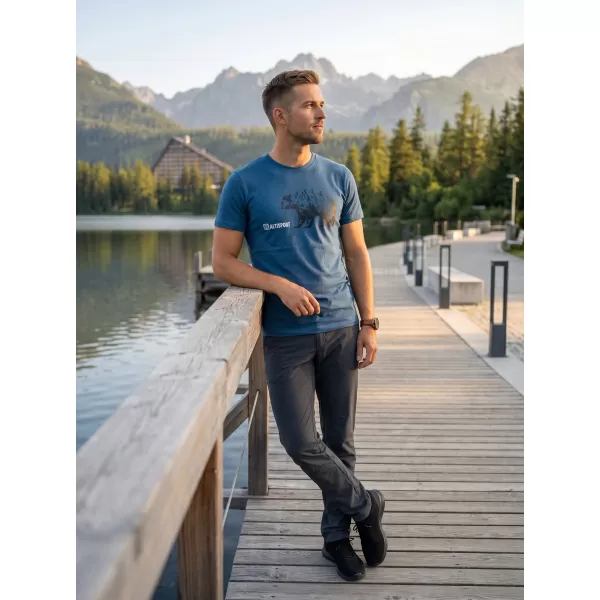  Herren t -Shirt mit kurzen Ärmeln ALTISPORT ALM193129 DENIM 