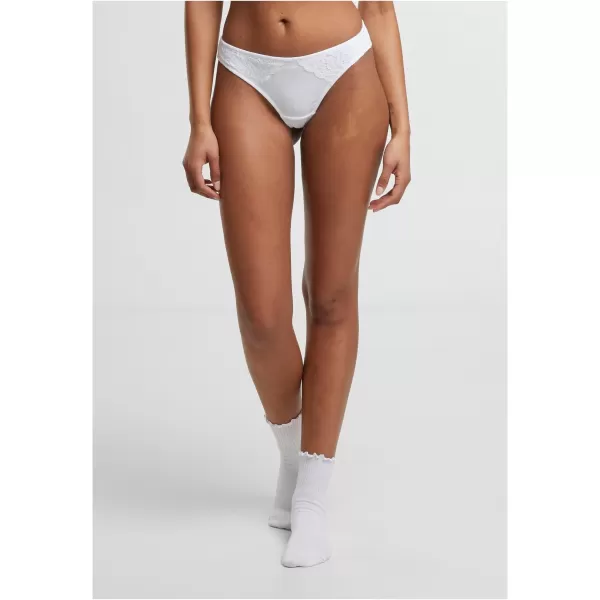  Damen-Tanga URBAN CLASSICS TB7850A SCHWARZ/WEIß 