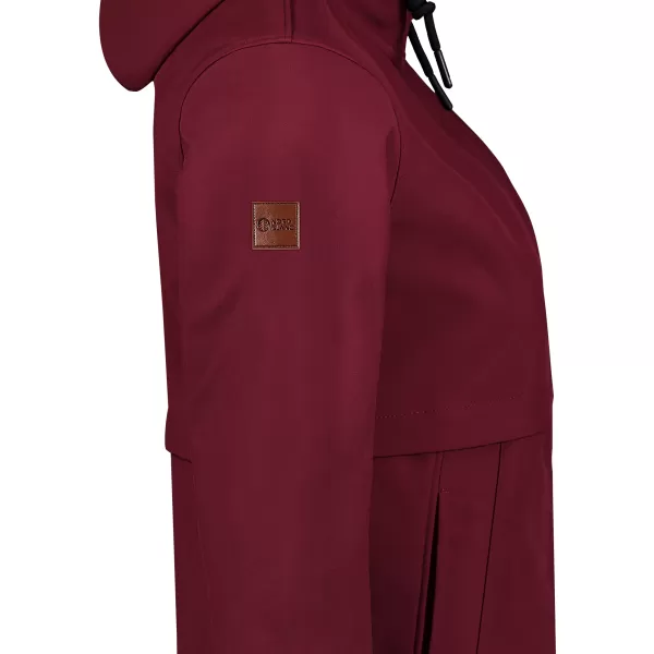  Softshell-Mantel für Damen NORDBLANC NBWSL8276 BURGUND 