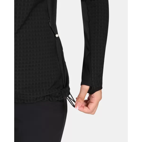  Fleece-Sweatshirt für Damen KILPI FRENSIS-W ZL0203KI SCHWARZ 