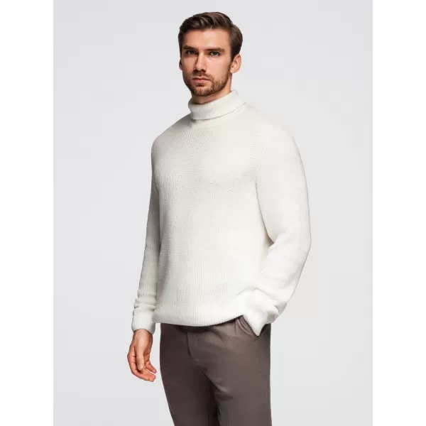  Herrenpullover OMBRE OM-SWTN-0162 WEIß 