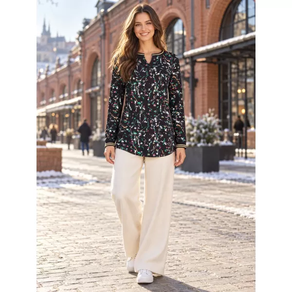  Langes T-Shirt für Damen ALTISPORT GUSSIE SCHWARZ 