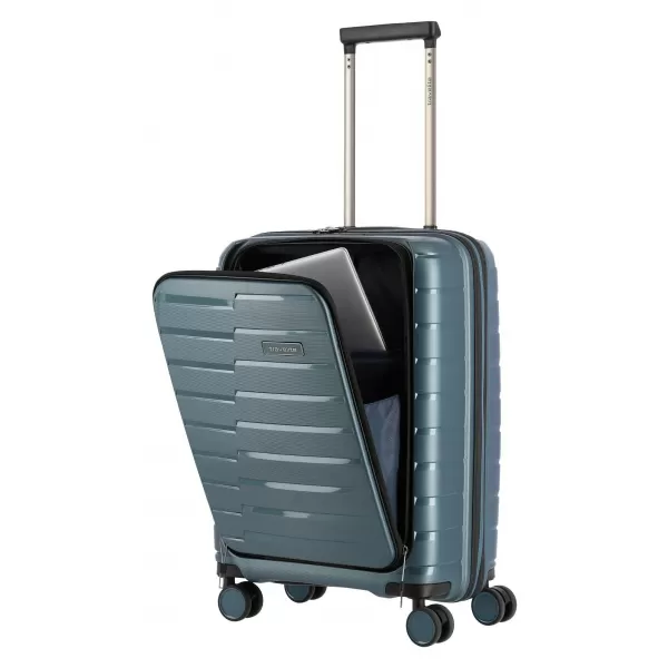 Koffer TRAVELITE AIR BASE 4W S FRONT POCKET EISBLAU 