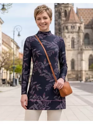 Rollkragenpullover für Damen ALTISPORT GWENITH SCHWARZ
