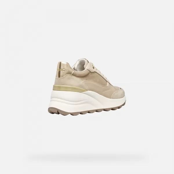  Damen-Sneaker GEOX SPHERICA EC13 G009316 CREMIG 