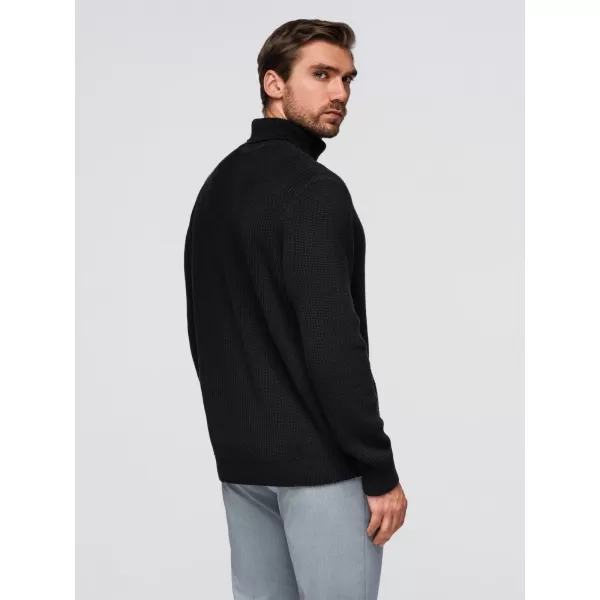  Herrenpullover OMBRE OM-SWTN-0162 SCHWARZ 