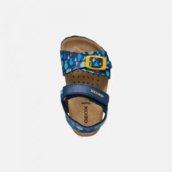  Sandalen für Jungen GEOX CHALKI DUNKELBLAU 