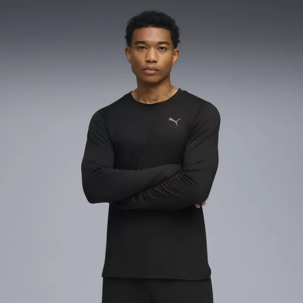  Herren-T-Shirt PUMA M CLOUDSPUN LS TEE 52759101 PUMA SCHWARZ 