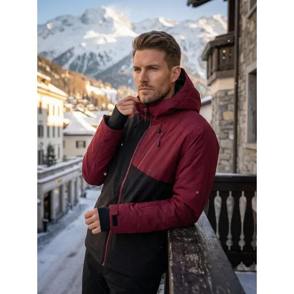  Herren-Winterjacke ALTISPORT GALLUS BURGUND 
