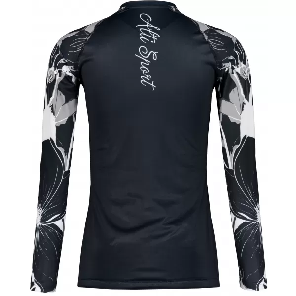  Frauen funktionales t -Shirt mit langen Ärmeln Premium ALTISPORT VOJ/ALW114TR03 SCHWARZ 
