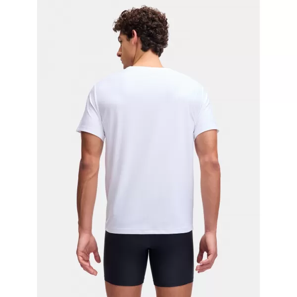  Herren-T-Shirt UNDER ARMOUR M UA PERF TECH MESH CREW NECK-2PK 6007625-100 WEIß 