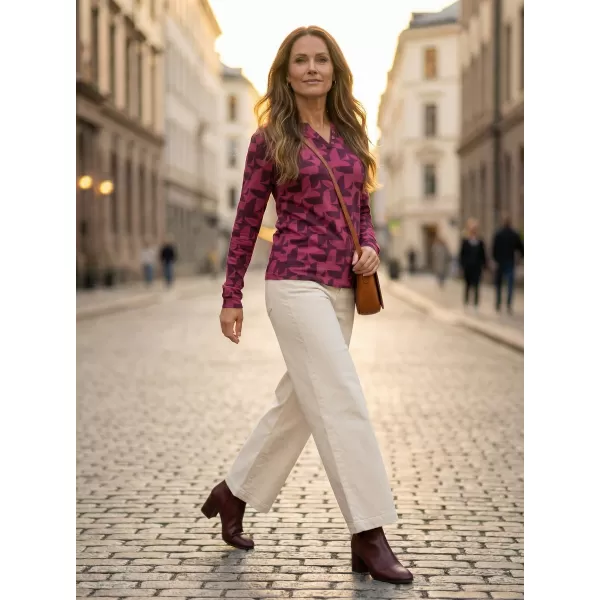  Damen-T-Shirt ALTISPORT GINA BURGUND 