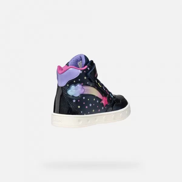 Mädchen-Sneaker GEOX SKYLIN J568WB0PVKCC4243 DUNKELBLAU 