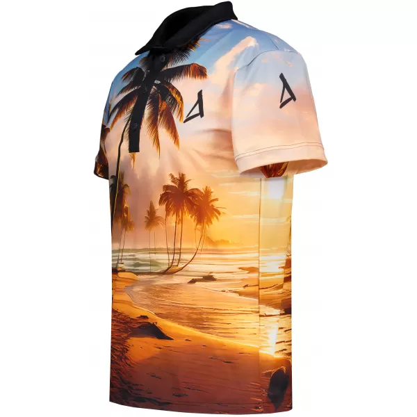 Herren-Funktions-T-Shirt mit Premium-Kragen ALTISPORT VOJ/ALM116TR05 PALMEN 