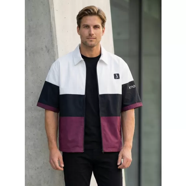  Premium-Herrenhemd ALTISPORT VOJ/ALM051KOS01 BURGUND 