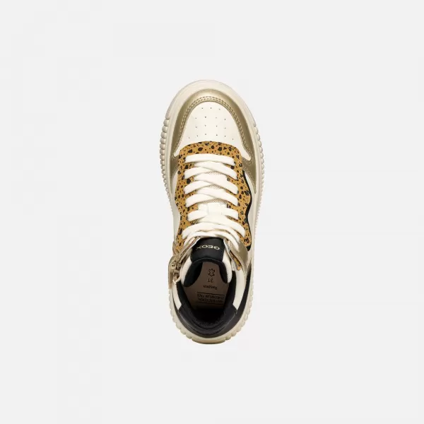  Mädchen-Sneaker GEOX LAQUINNY J56M3B054AJC1M2U CREMIG 