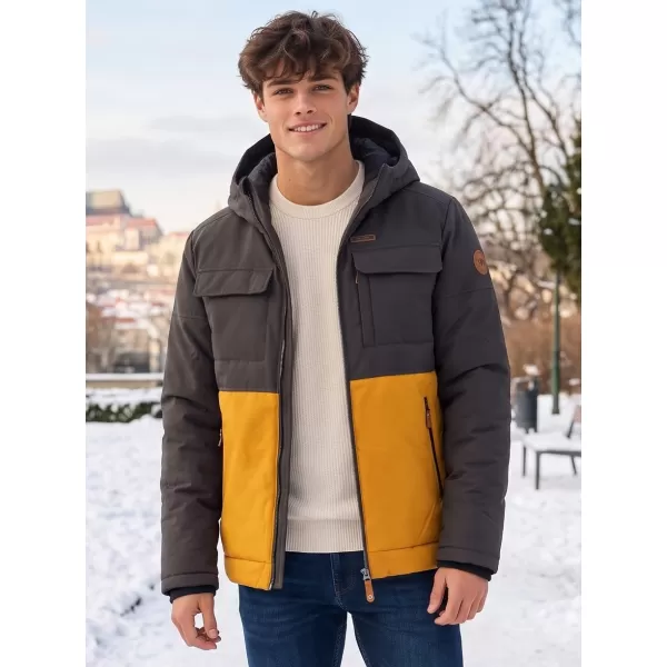  Herren-Winterjacke KIXMI VOLKER SENF 