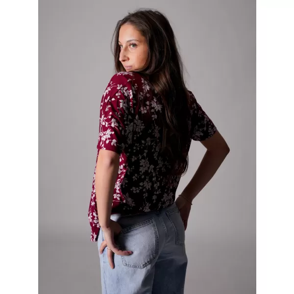  Damen-T-Shirt ALTISPORT GYLDA BURGUND 