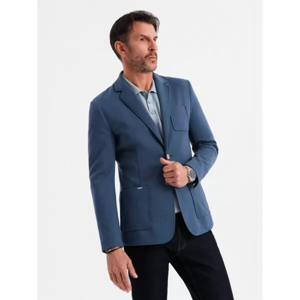  Jacke OMBRE OM-BLZB-0101 DUNKELBLAU 