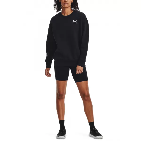  Damen-Sweatshirt UNDER ARMOUR ESSENTIAL FLC OS CREW 1379475-001 SCHWARZ 