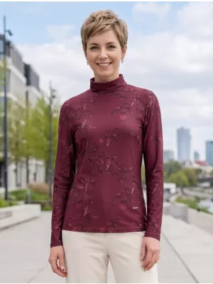 Damen-T-Shirt ALTISPORT GERDA BURGUND