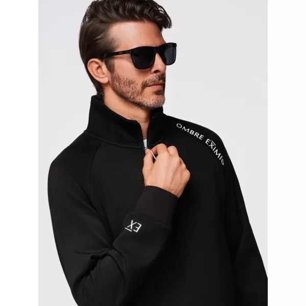  Herren-Sweatshirt OMBRE OM-SSZP-0211 SCHWARZ 