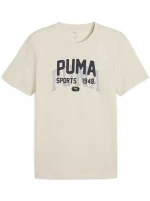 Hemd PUMA GRAPHIC VARSITY TEE 68803587 ALPINER SCHNEE