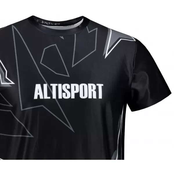  Herren Freizeithemd Premium ALTISPORT VOJ/ALM123TR06 SCHWARZ UND WEIß 