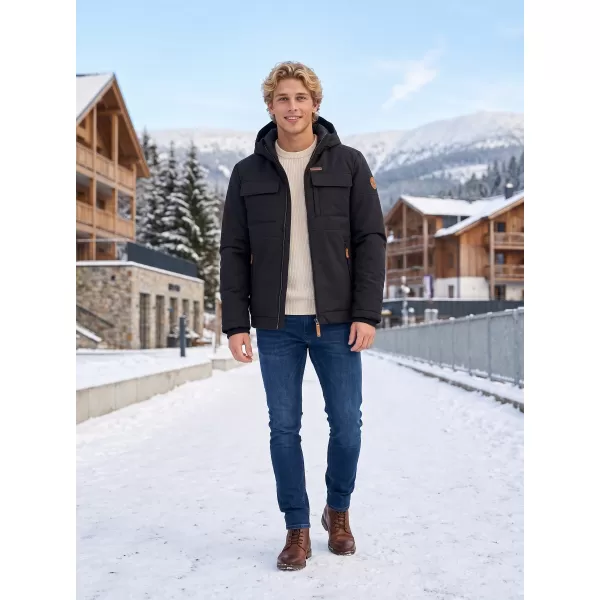  Herren-Winterjacke KIXMI VOLKER SCHWARZ 