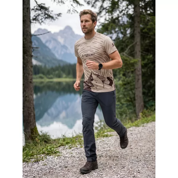  Herren Freizeithemd Premium ALTISPORT VOJ/ALM121TR06 BEIGE 