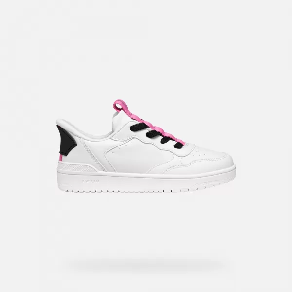  Mädchen-Sneaker GEOX WASHIBA FAST IN J56NSA05415C0563 WEIß 