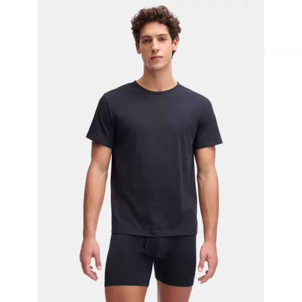  Herren-T-Shirt UNDER ARMOUR M UA PERF COTTON CREW NECK-2PK 6007621-001 SCHWARZ 