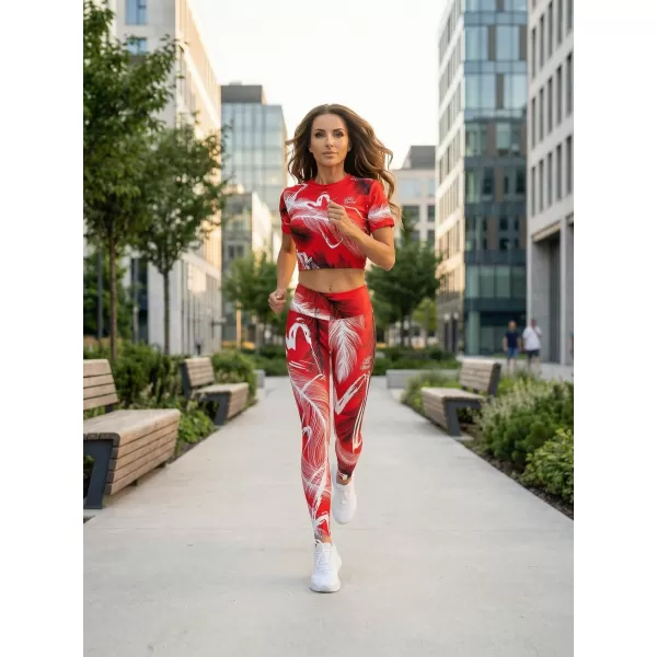  Premium-Crop-Top für Damen ALTISPORT VOJ/ALW001TR07 ROT 