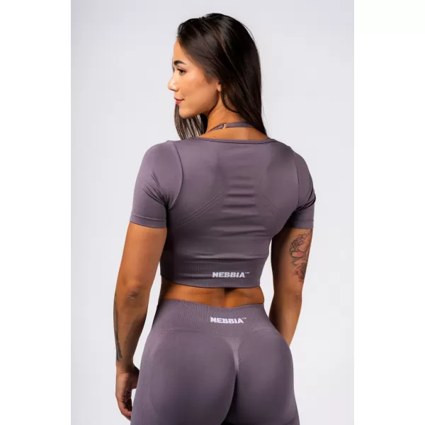  Formendes nahtloses Crop-Top FLOW SEAMLESS 499 DARK GREY Nebbia 