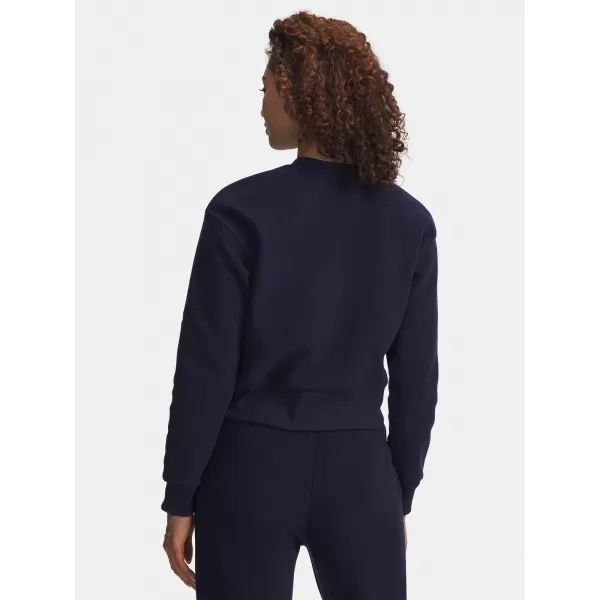  Damen-Sweatshirt UNDER ARMOUR ICON TERRY VARSITY CREW BLAU 