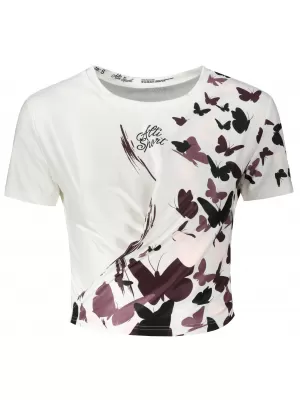 Funktionelles Premium-Crop-Top für Damen ALTISPORT VOJ/ALW022TR07 WEIß