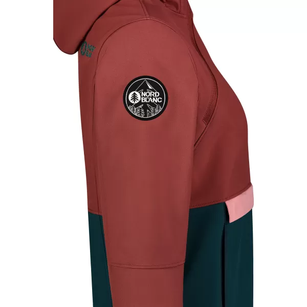  Frauen Softshell Anorac NORDBLANC NBWSL8275 ROT/GRÜN 